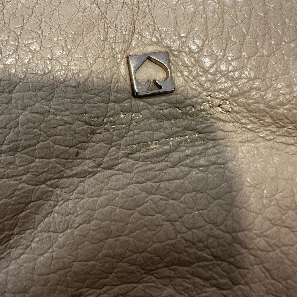 Kate Spade Tan Black Two Tone Colorblock Crossbody Leather Square Bag purse